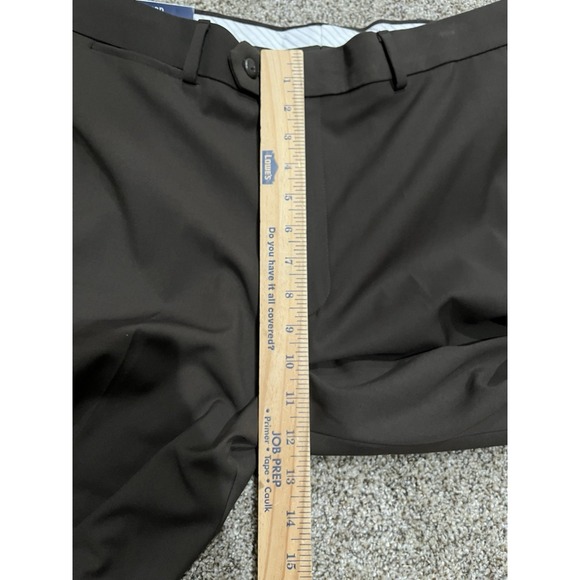 Stafford Performance Men Classic Fit Dress Pants Coffee W 34 L 32 NEW WITH TAGS - Picture 5 of 9